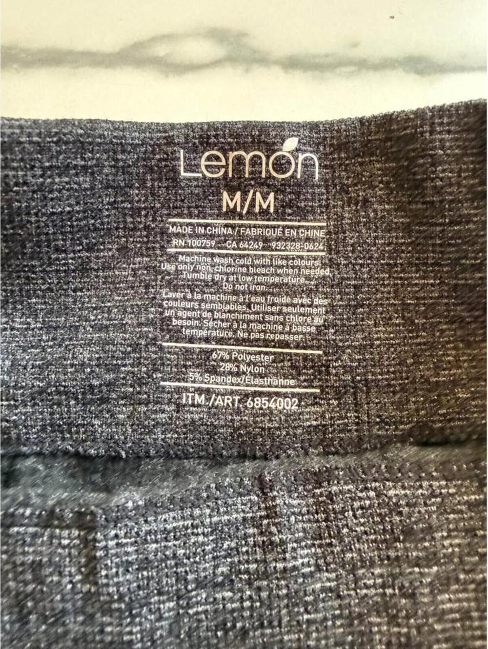 Lemon Gray Leggings M/M